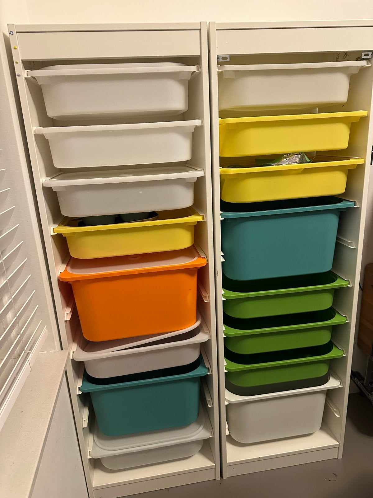 IKEA Trofast opbergkast met bakken x2, Kinderen en Baby's, Kinderkamer | Commodes en Kasten, Ophalen, Gebruikt, Kast, 105 cm of meer