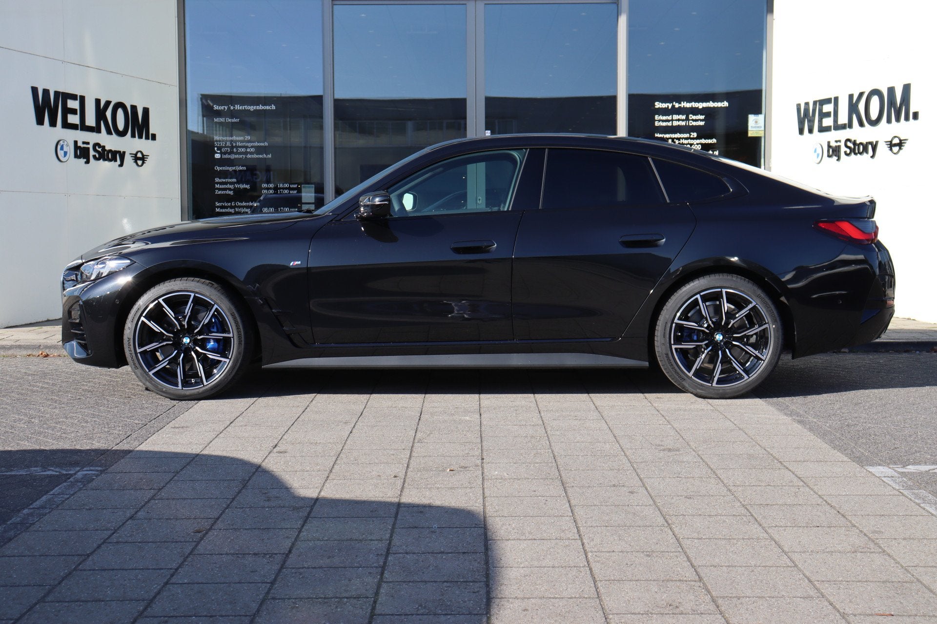 BMW 4 Serie Gran Coupé 420i M Sport Automaat / Achteruitrij, Automaat, Zwart, Zwart, Leder