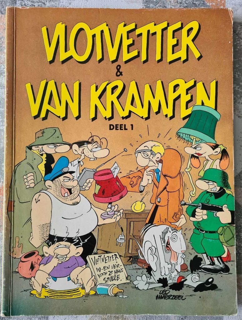 2x De Familie Achterop + Vlotvetter & Van Krampen+ Jan Jans, Meerdere stripboeken, Ophalen of Verzenden, Gelezen