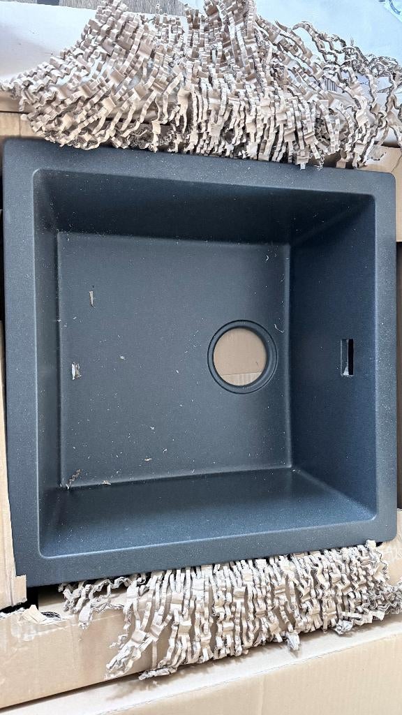 spoelbak graniet nieuw antraciet, Huis en Inrichting, Keuken | Keukenelementen, Ophalen, Minder dan 50 cm, Zwart, Nieuw
