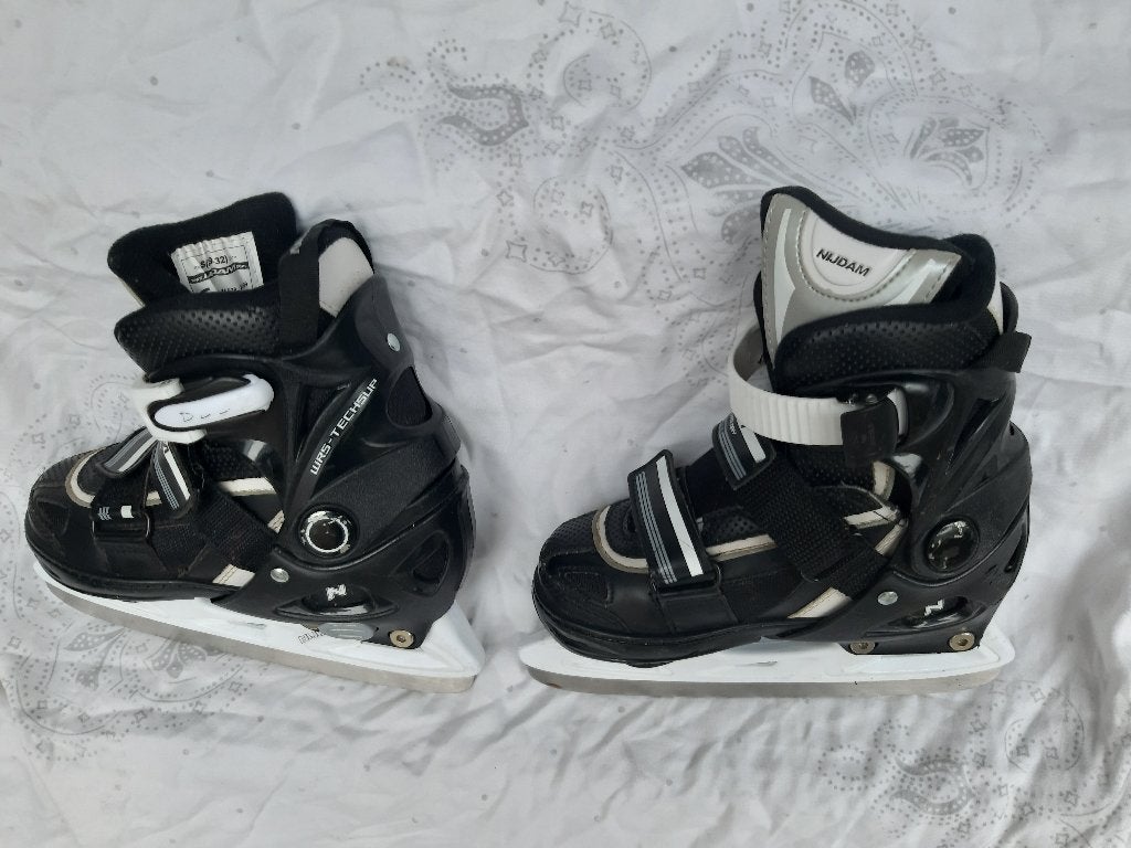 Nijdam IJshockeyschaats, Verstelbaar, Semi-Softboot, Zwart, Ophalen, Zo goed als nieuw, IJshockeyschaatsen, Nijdam