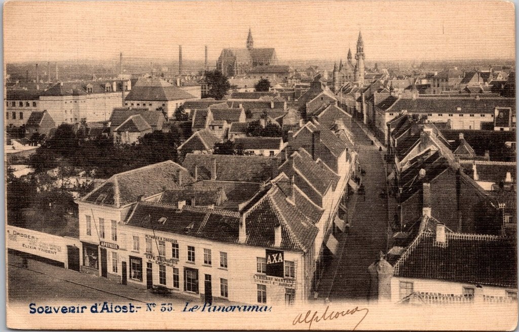 Aalst België - 7 oude postkaarten, Verzamelen, Ansichtkaarten | België, Verzenden, Voor 1920, Gelopen, Oost-Vlaanderen