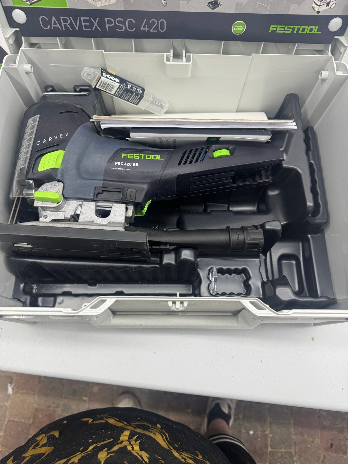 Festool CARVEX PSC 420 EB Decoupeerzaag, Doe-het-zelf en Verbouw, 600 tot 1200 watt, Ophalen of Verzenden, Zo goed als nieuw, Decoupeerzaag
