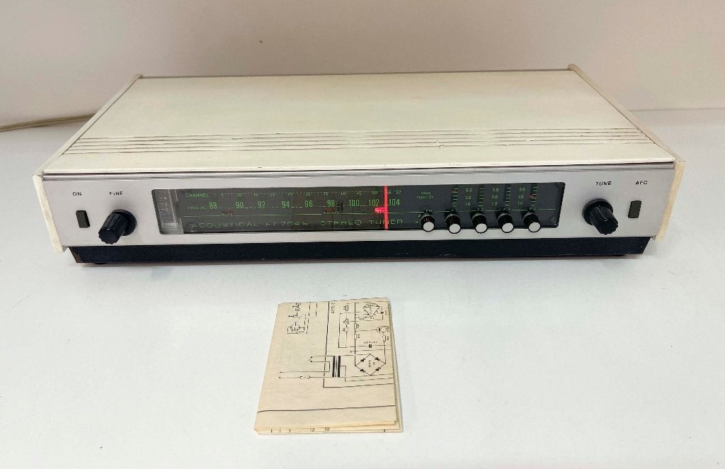 ACOUSTICAL FT-704 Vintage high-fidelity FM radio tuner, Audio, Tv en Foto, N, Ophalen of Verzenden, N, N