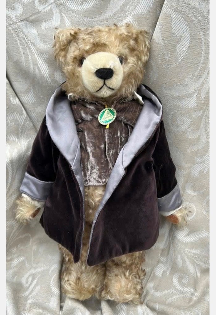 Klassieke verzamelaarsteddybeer HERMANN-Coburg 44 cm, Verzamelen, Beren en Cherished Teddies, Overige merken, Stoffen beer, Ophalen of Verzenden