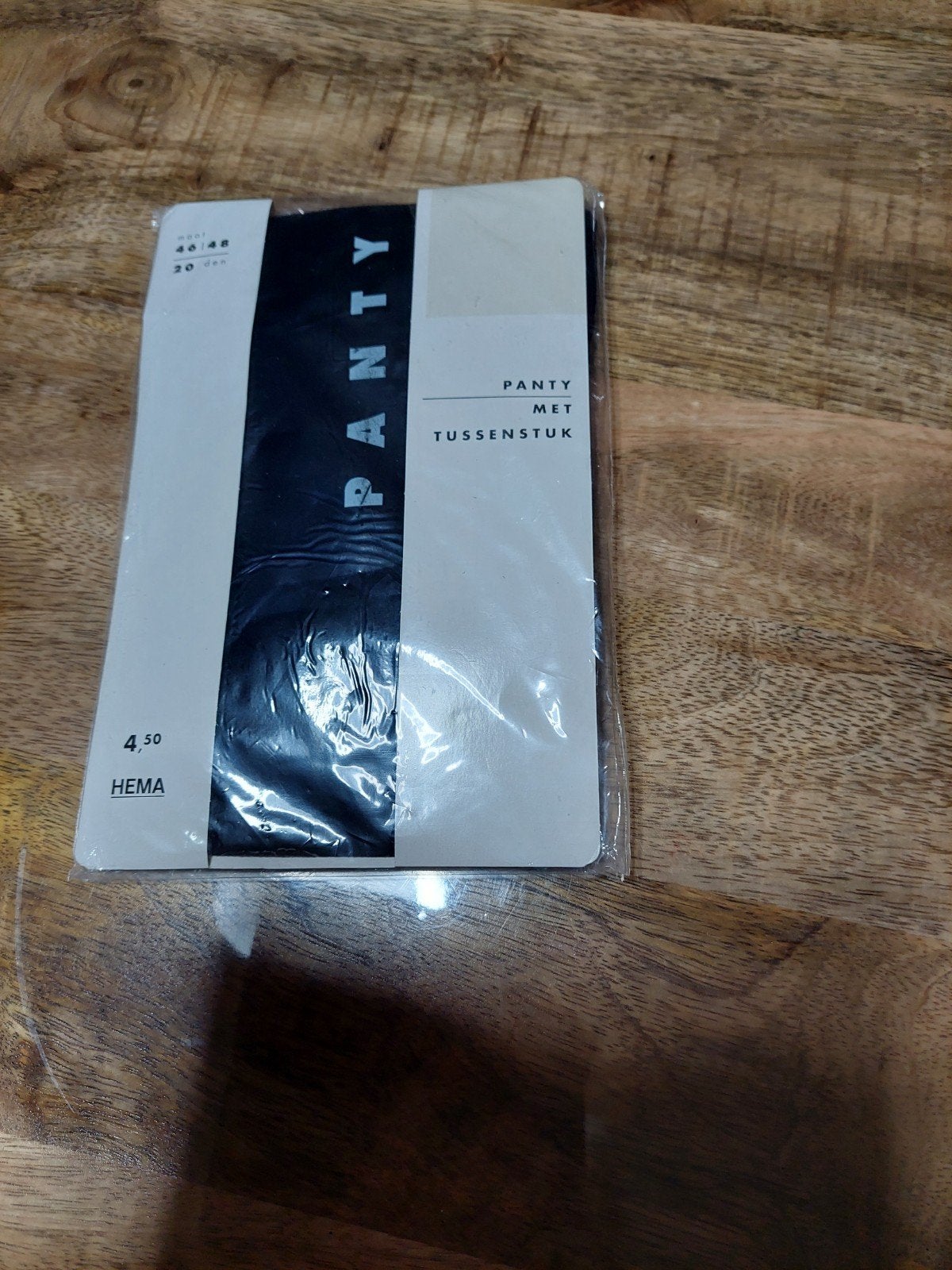 Hema Panty met tussenstuk 20 denier, Maat 48/52 (XL), Zwart, Nieuw, Ophalen of Verzenden