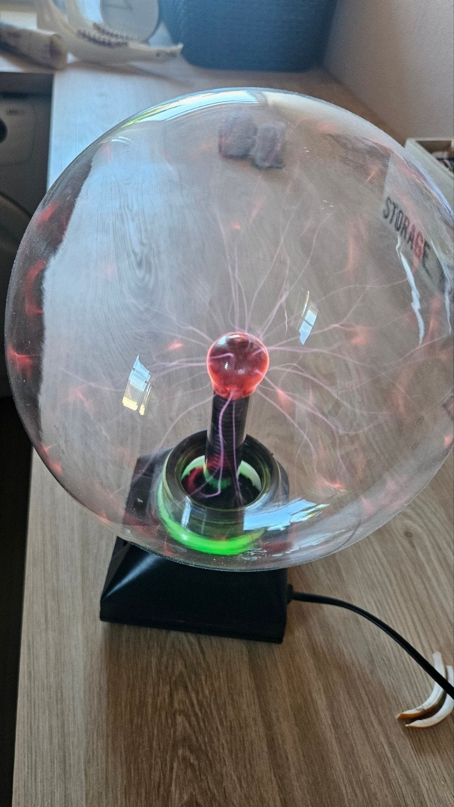 Plasma Bol / Bliksembol - Decoratieve Lamp, Gebruikt, Meerkleurig, Ophalen of Verzenden, Modern