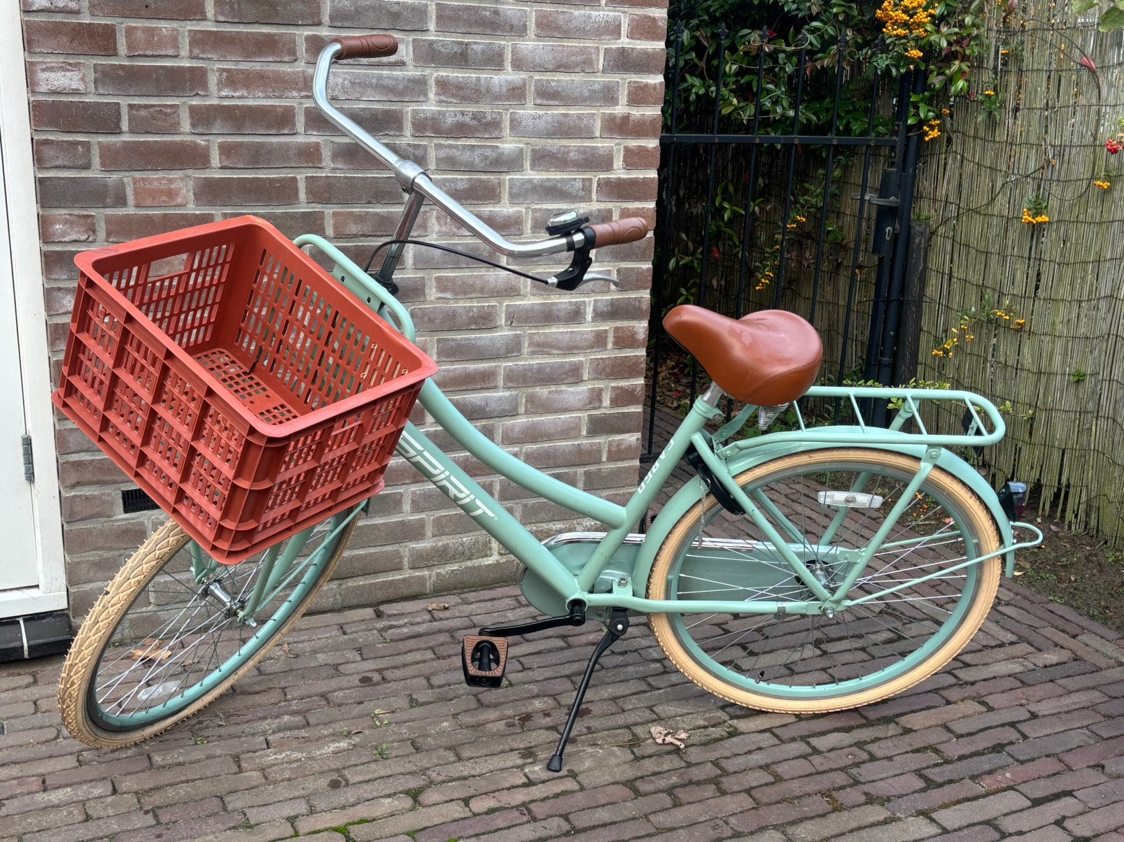 Spirit mintgroene transportfiets meisjesfiets 26 inch, Spirit, ?, ?, Zo goed als nieuw