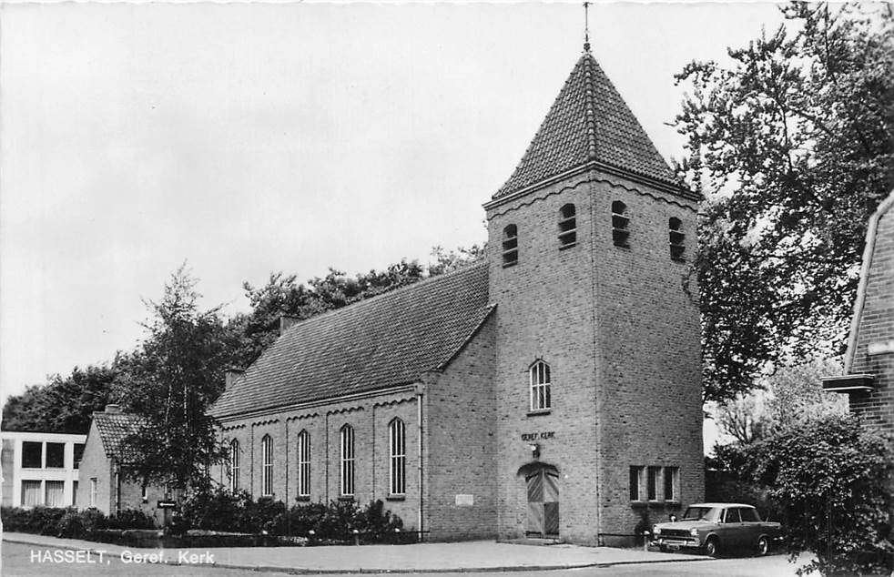 304-257-003 Hasselt Geref. Kerk, Verzamelen, Ansichtkaarten | Nederland, Verzenden, Voor 1920, Overijssel