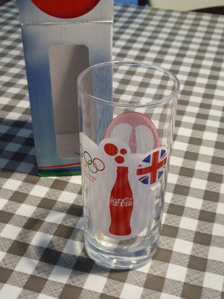 Coca Cola glas, Olympische spelen Londen 2012, Ophalen of Verzenden, Nieuw, Frisdrankglas