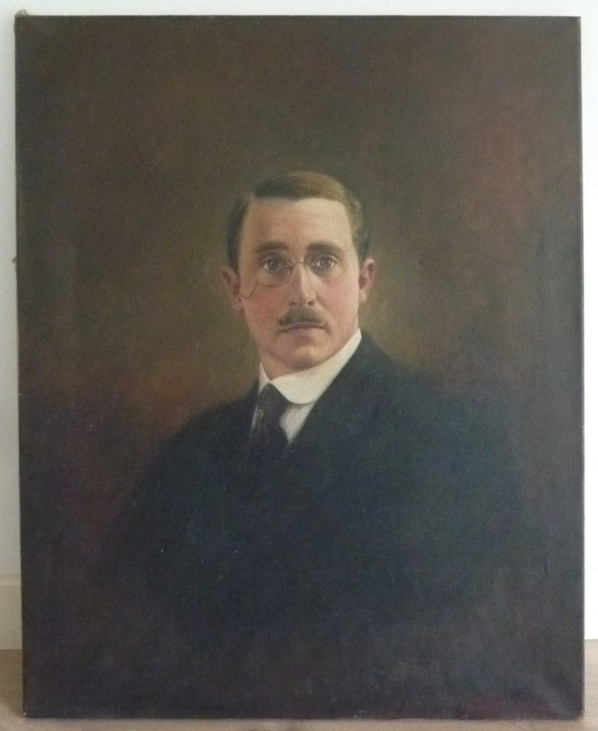 antiek portret schilderij zonder lijst, Ophalen