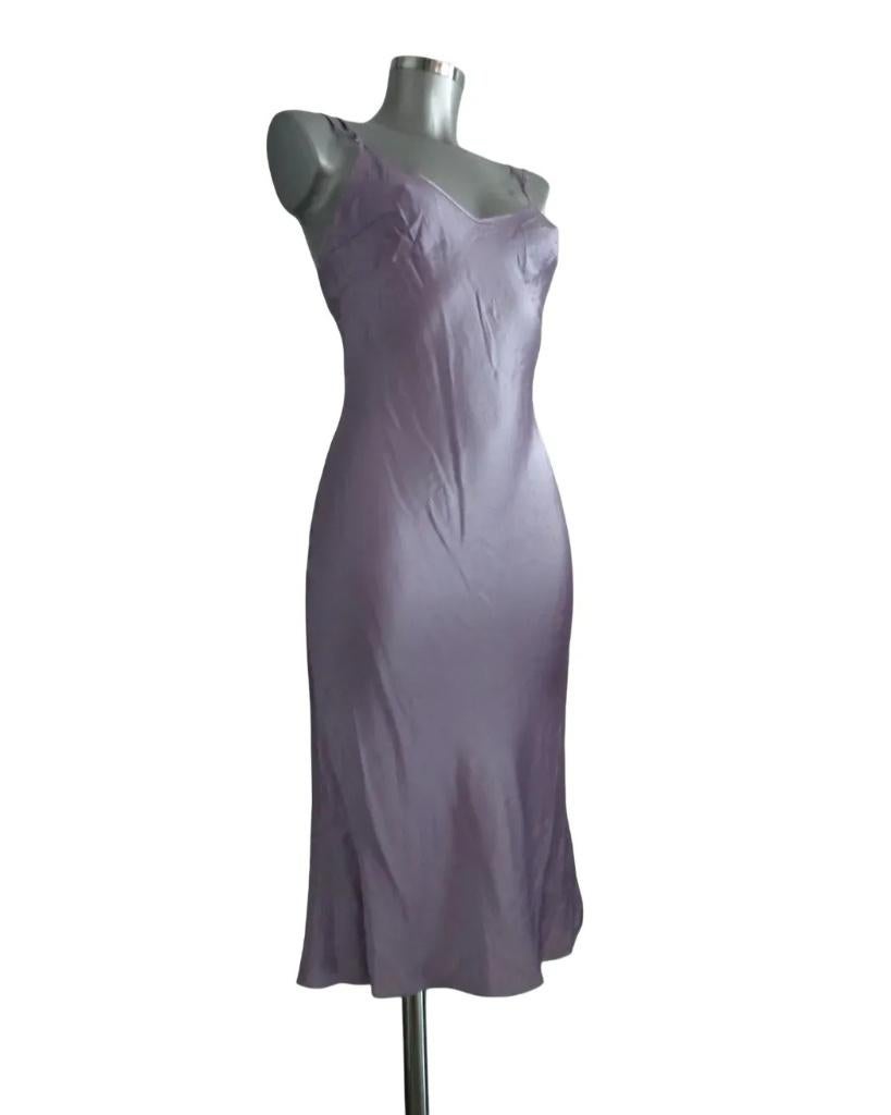 Jorando Italy zijden designer jurk lila IT42-NL36 Nieuw, Paars, Nieuw, Ophalen of Verzenden, Knielengte