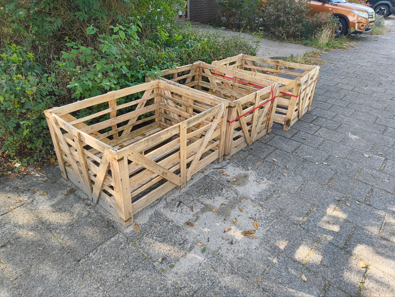 Lege houten pallet kratten (ca. 1,20 x 1 meter), Ophalen, Gebruikt, 100 cm of meer, 60 cm of meer