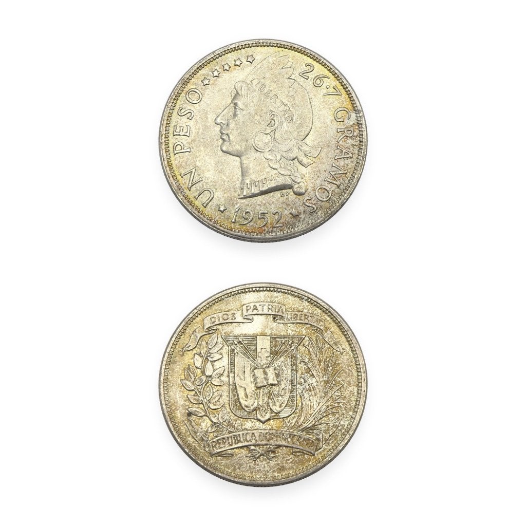 Zilveren 1 Peso 1952 Dominicaanse Republiek Libertad, Ophalen of Verzenden, Zuid-Amerika, Losse munt, Zilver