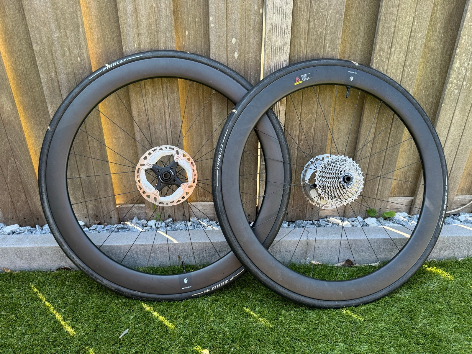 Volledige Carbon Wielset 50mm Disc, Gebruikt, Racefiets, Carbon, Ophalen