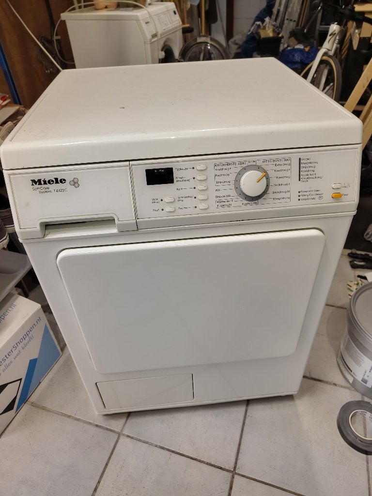 Miele condensdroger gratis, Ophalen, 6 tot 8 kg, Gebruikt, Voorlader