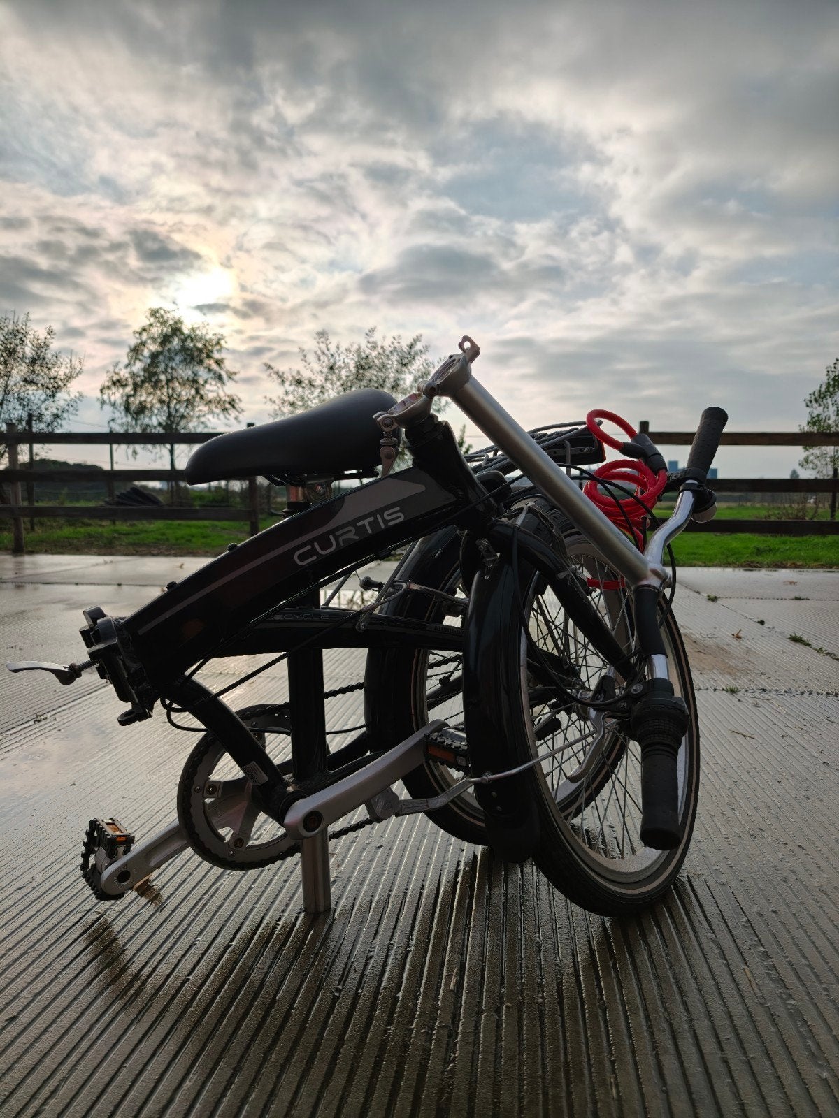 Opvouwbare fiets - Curtis, 20 inch of meer, Gebruikt, Velgrem, Versnellingen