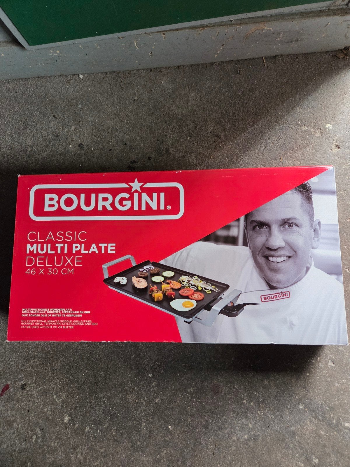 Bourgini Classic Multi Plate Deluxe Grillplaat 46x30cm, Ophalen, Nieuw, 4 t/m 7 personen