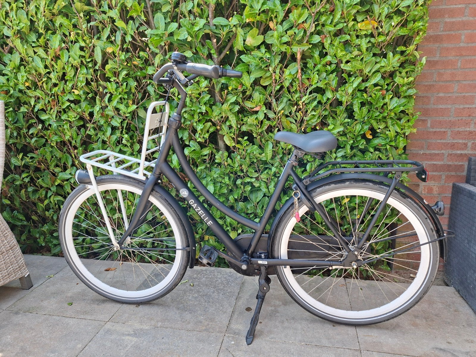 Gazelle fiets met voordrager, Ophalen, Terugtraprem, Gebruikt, Versnellingen