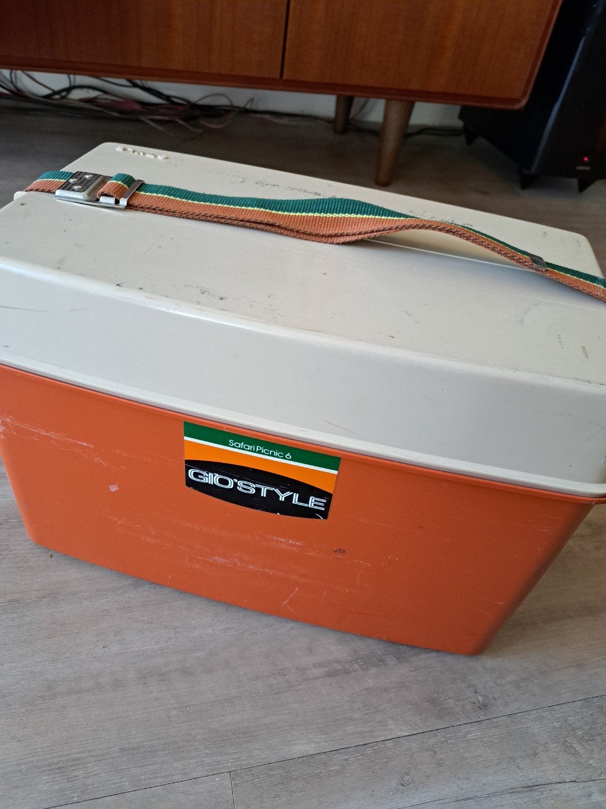 gevulde retro vintage picknick box, Ophalen, Koeltas, Koelelement