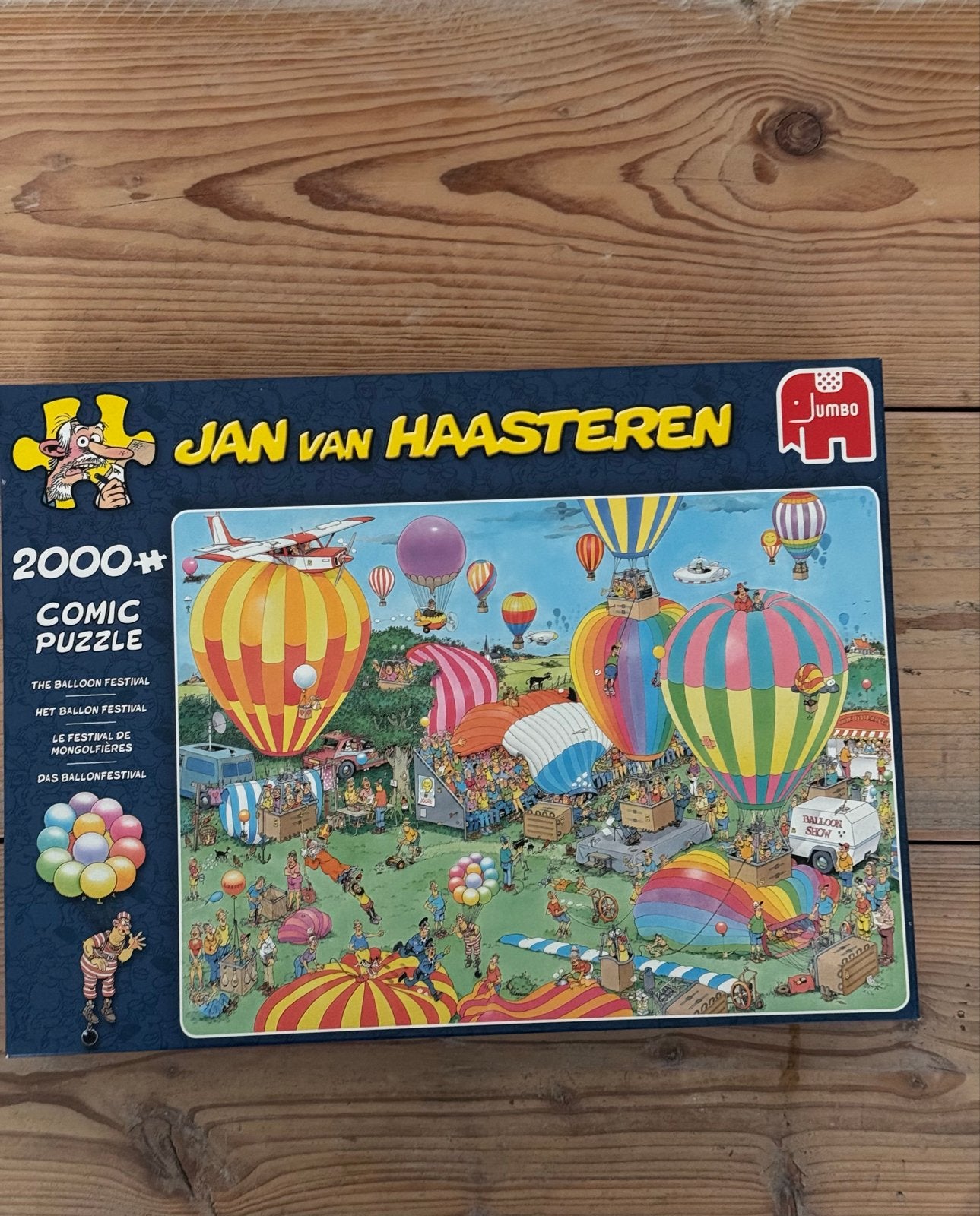 Jan van Haasteren - Het Ballon Festival - 2000+ stukjes, Ophalen of Verzenden, Meer dan 1500 stukjes, Zo goed als nieuw, Legpuzzel