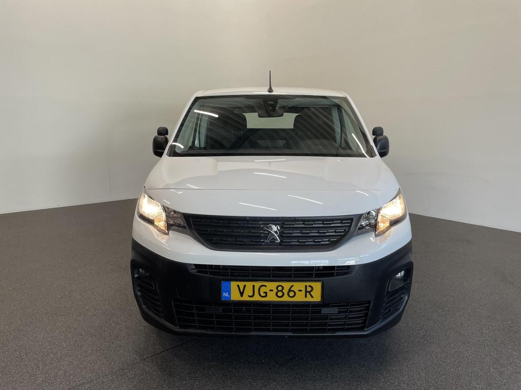 Peugeot Partner 1.5 BlueHDI Premium Navigatie Apple Carplay, Auto's, Voorwielaandrijving, Stof, 4 cilinders, Wit