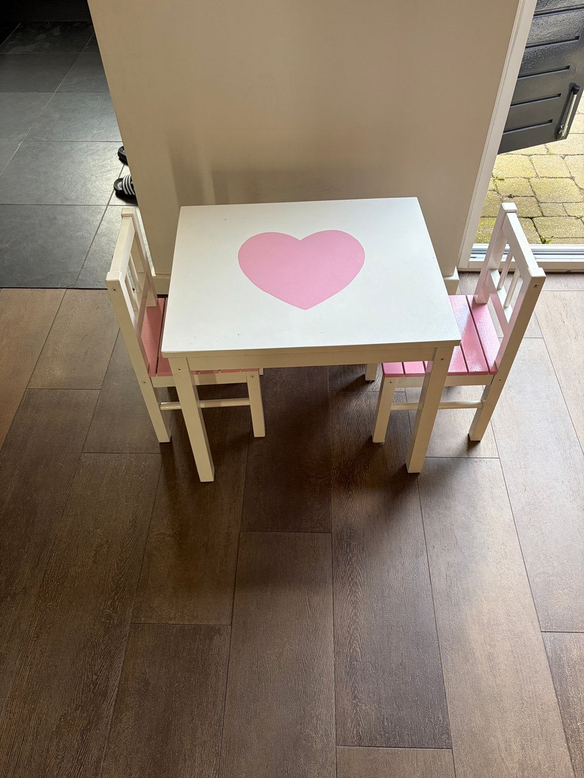 Leuk tafeltje met 2 stoeltjes, Ophalen, Gebruikt, Tafel(s) en Stoel(en)