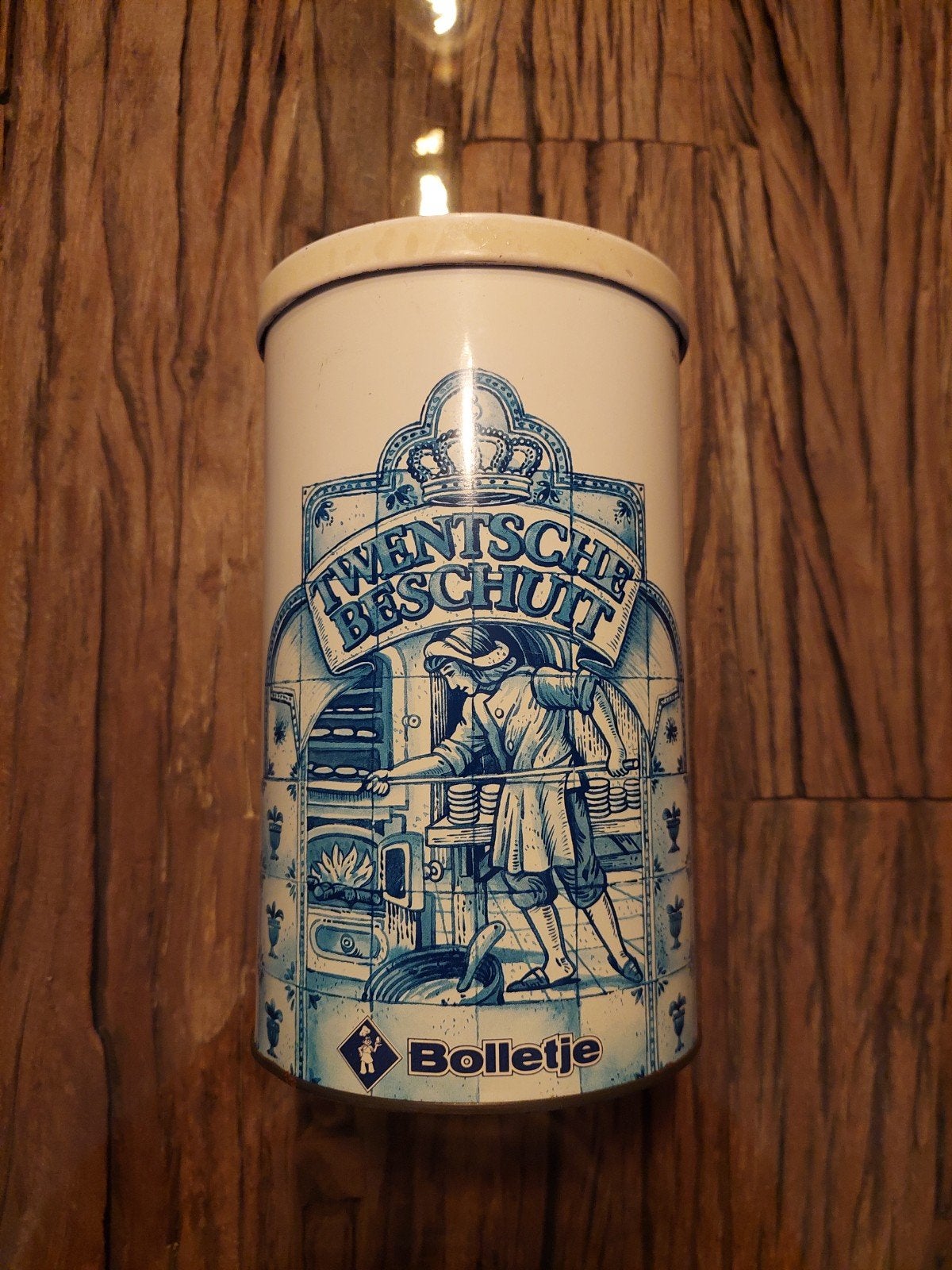 Vintage Bolletje Twentsche Beschuitbus - Oud-Hollands design, Ophalen of Verzenden