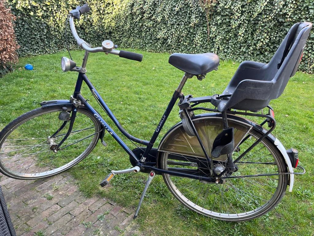 Gazelle damesfiets met kinderzitje, Ophalen, 56 cm of meer, Gazelle, Gebruikt