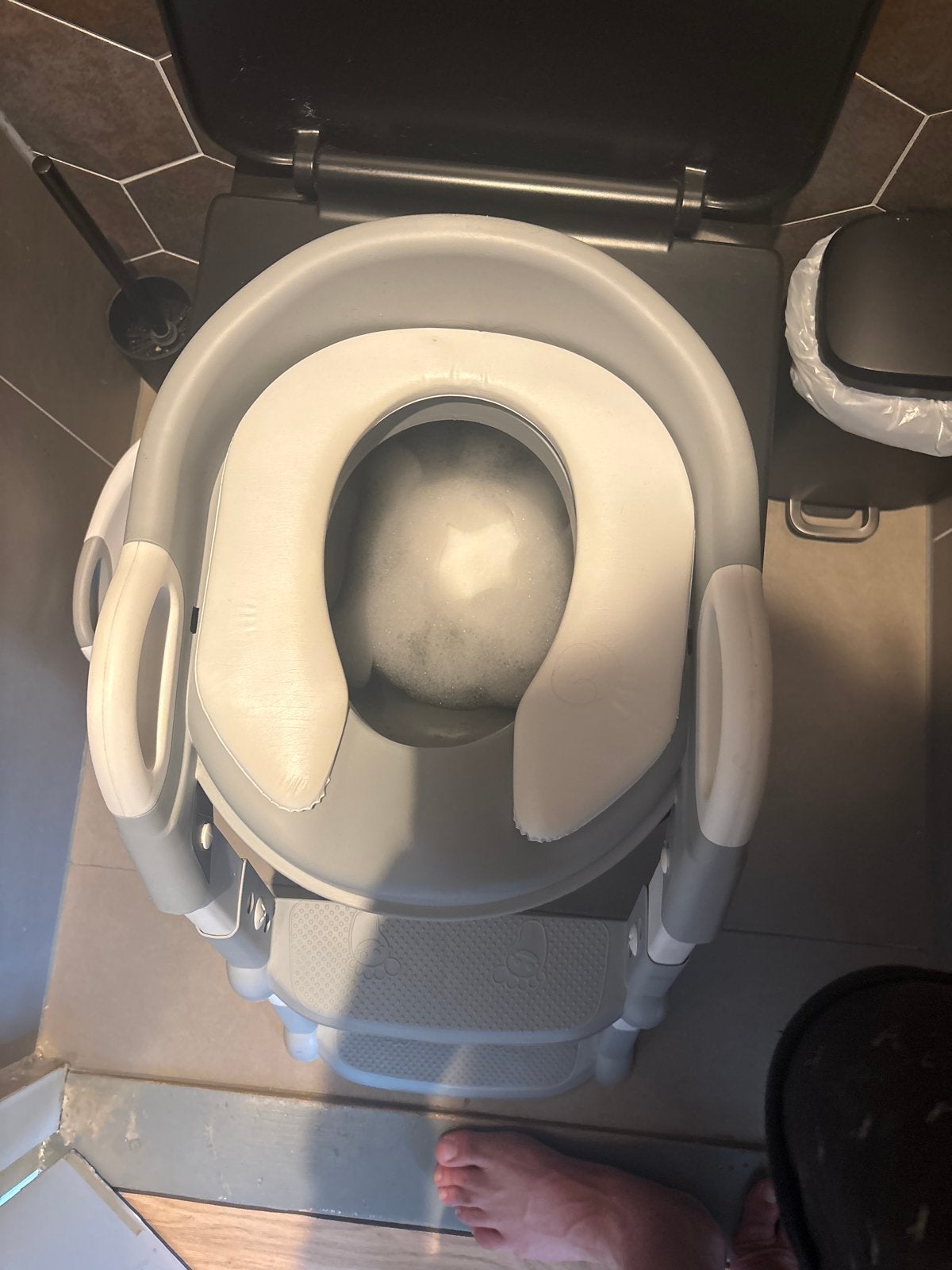 Kinder toiletverkleiner met opstapje, Kinderen en Baby's, Ophalen of Verzenden, Zo goed als nieuw