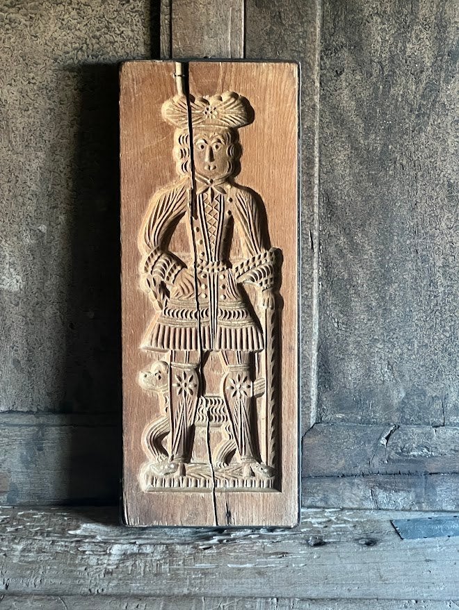 Oude dubbelzijdige speculaasplank, Ophalen of Verzenden