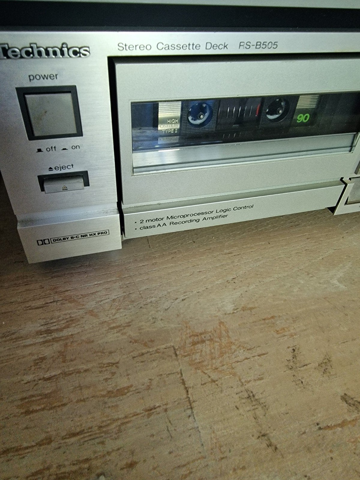 Technics Cassette Speler RS-B505 - 100% Werkend, Ophalen of Verzenden, Enkel, Overige merken, Tiptoetsen