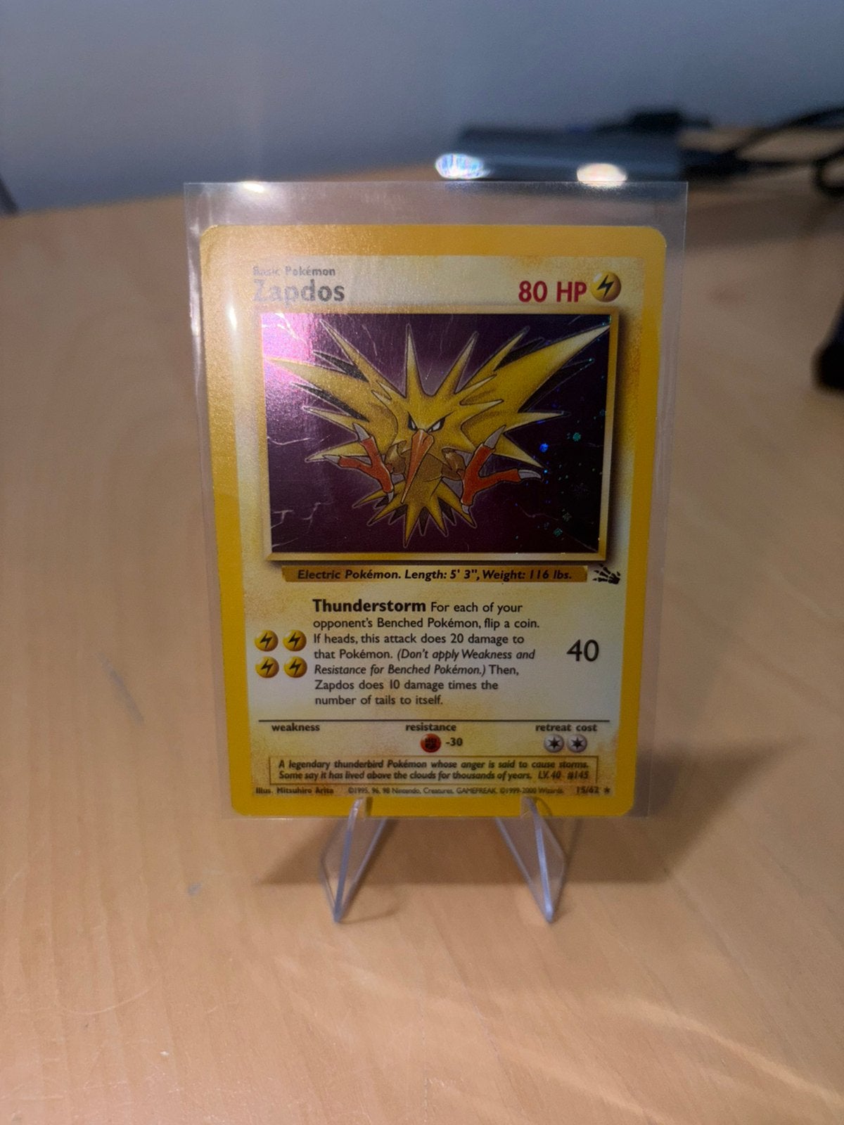 Zapdos Fossil holo, Ophalen, Zo goed als nieuw
