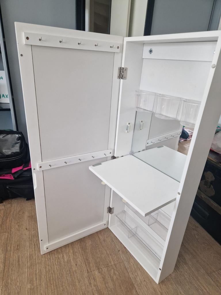 Spiegel sieraden make-up kast - Ideaal voor tienerkamer, Ophalen, Minder dan 50 cm, Gebruikt, 100 tot 150 cm