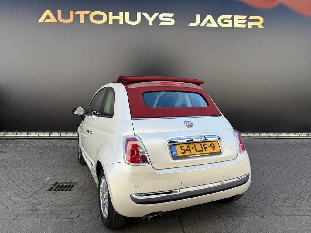 Fiat 500 C 1.2 Rock Cabrio Automaat Rood dakje, Auto's, Fiat, Euro 5, Gebruikt, Cabriolet, Bedrijf