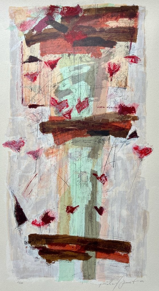 Zeefdruk Richard Smeets   ZOMEROPRUIMING, Antiek en Kunst, Kunst | Litho's en Zeefdrukken, Gesigneerd, Verzenden, Zeefdruk