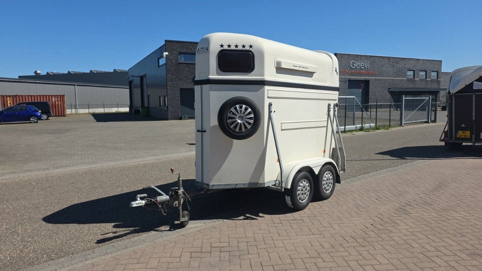 heja 5* 1,5 trailer vol polyester, Ophalen, Gebruikt, Polyester, 1½-paards trailer