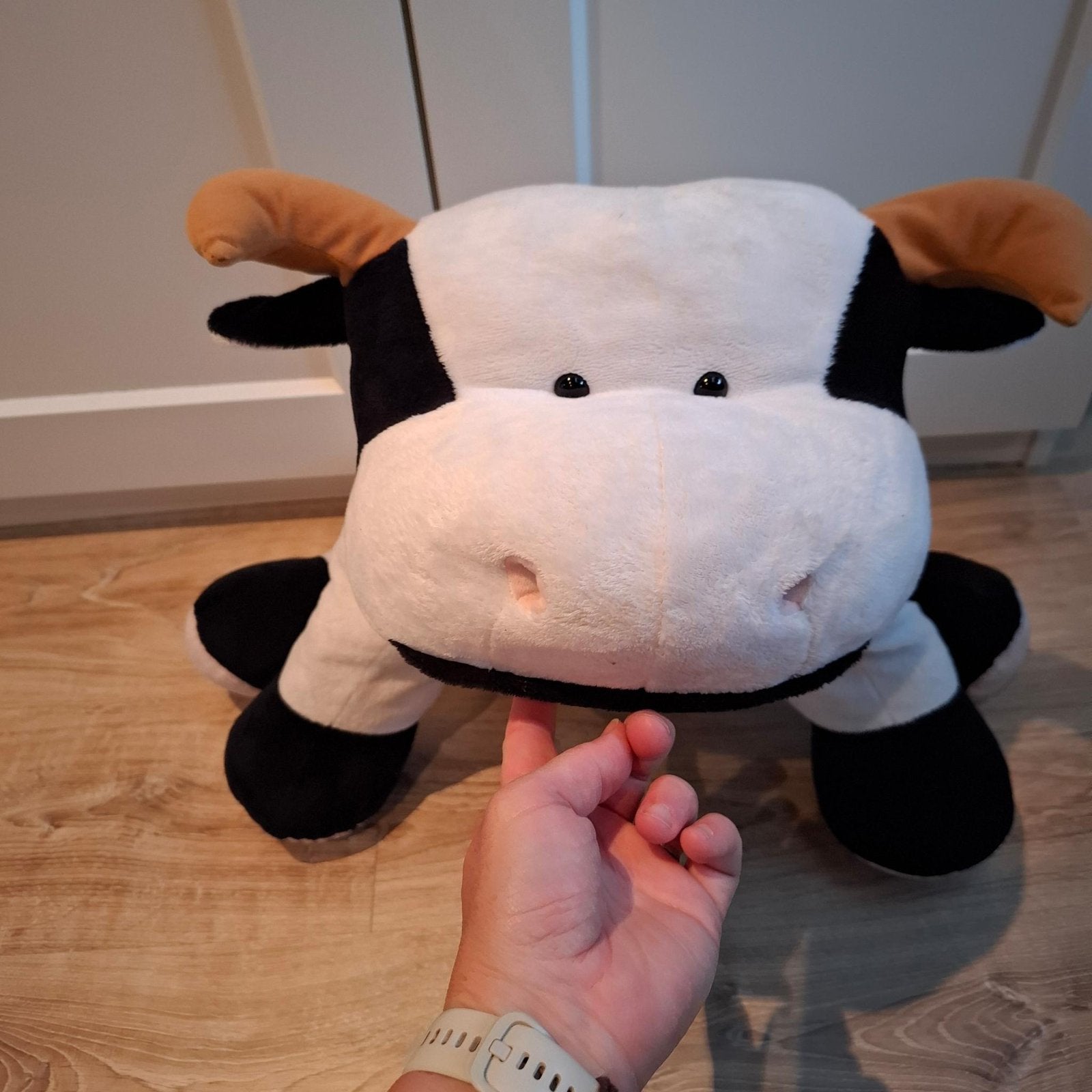 Knuffel koe groot, Ophalen of Verzenden, Zo goed als nieuw, Koe, Middelgroot (20 tot 80 cm)