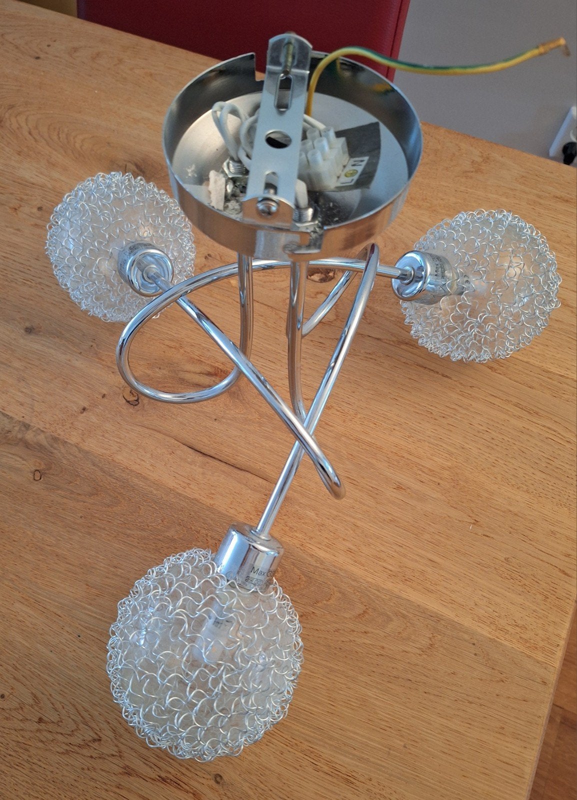 Philips dimbare plafondlamp met 3x25W LED lampen, Ophalen, Dimbaar, Zo goed als nieuw, Plafondlamp