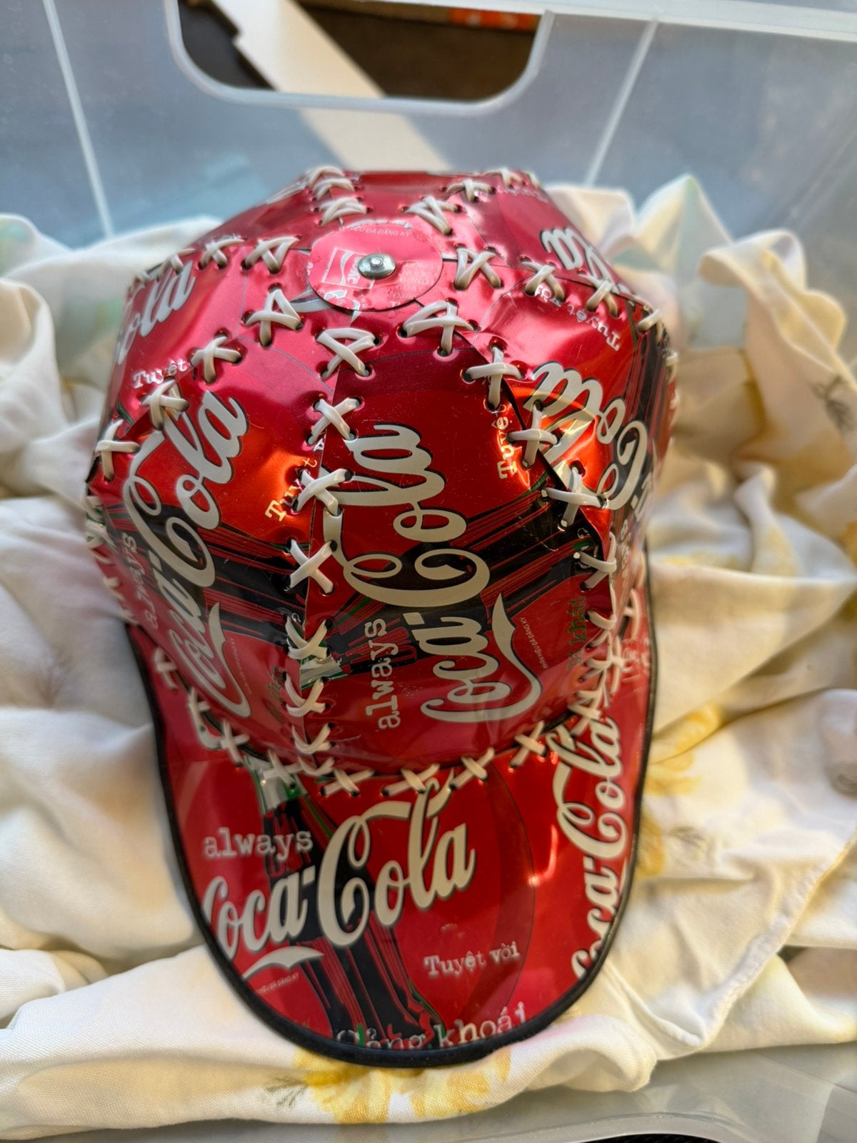 Coca Cola pet, gemaakt van blikjes!, Verzamelen, Ophalen of Verzenden