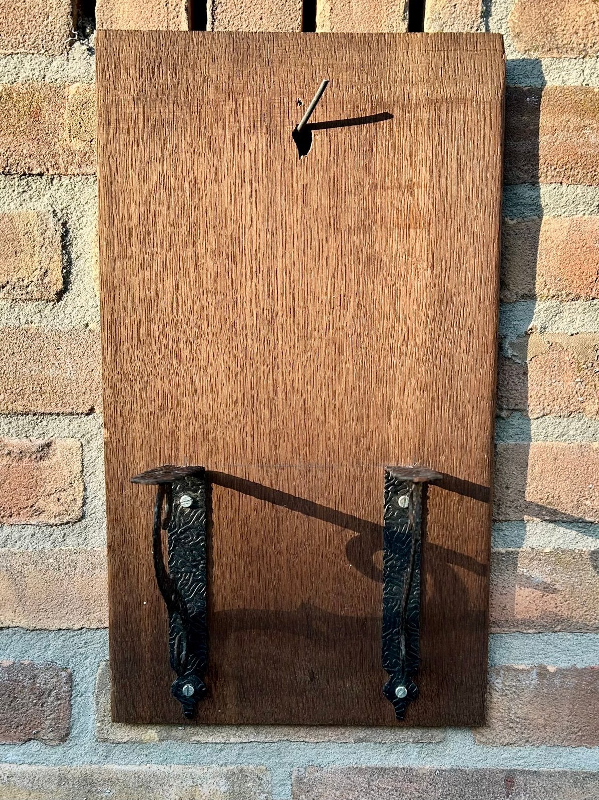 Houten wandconsole/steun voor klok, Ophalen of Verzenden
