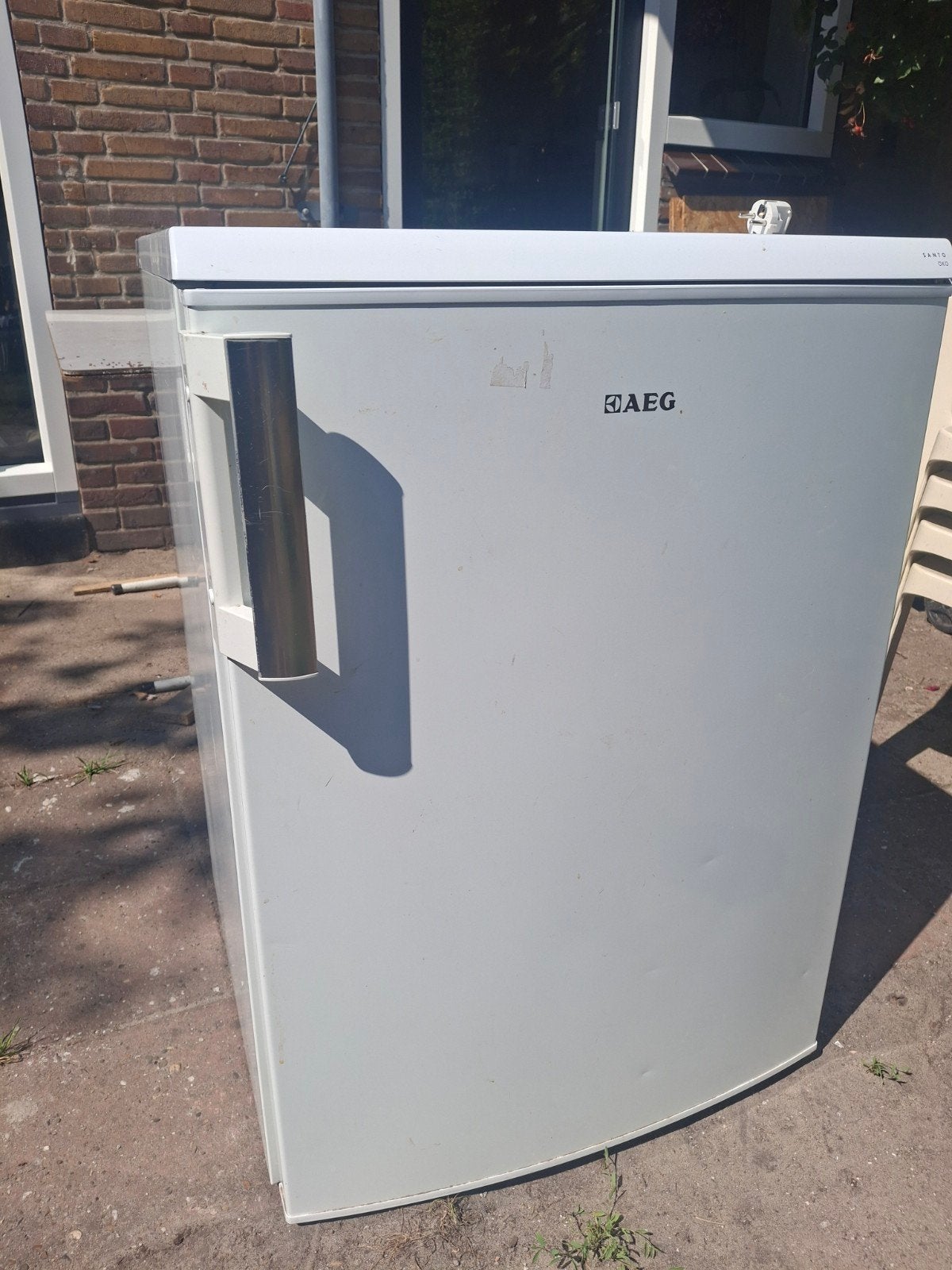 AEG koelkast tafelmodel, Vrieskist, Gebruikt, Minder dan 60 cm, Vrijstaand