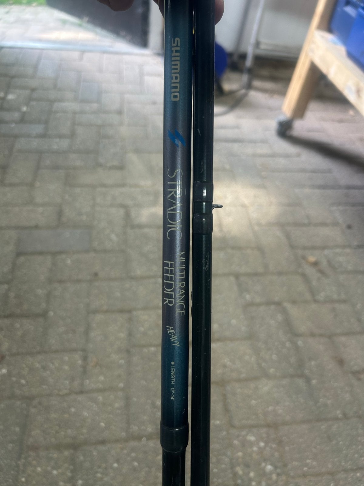Diverse Feederhengels en Shimano Molens - Gebruikt, Ophalen, Gebruikt, Complete hengel