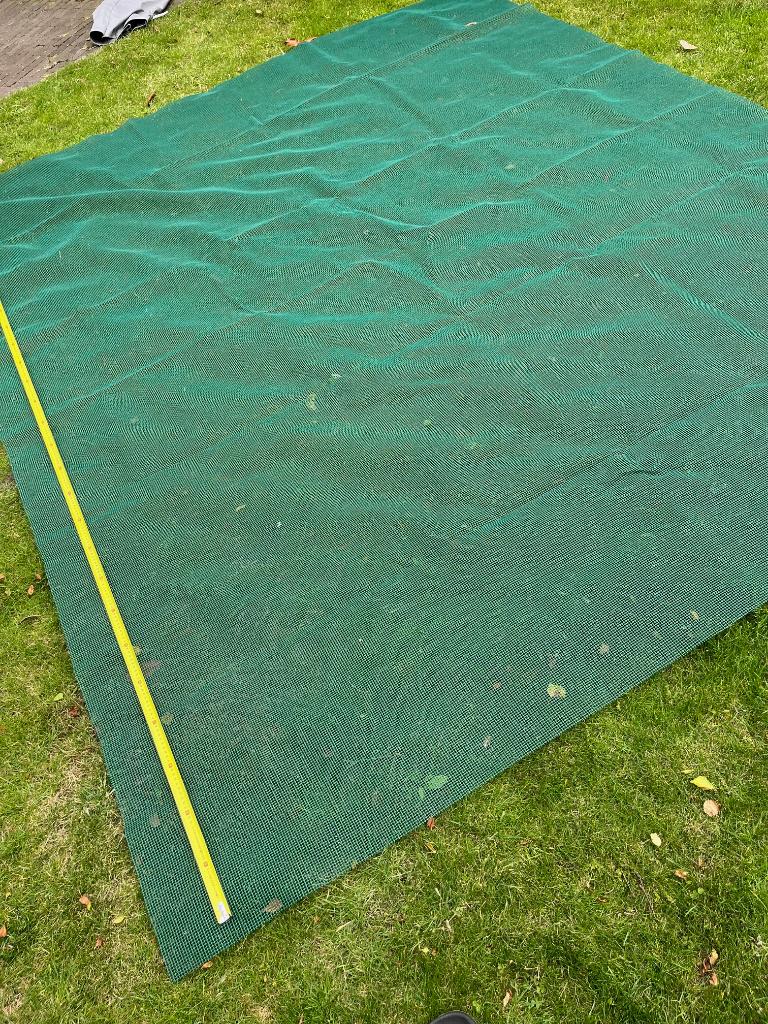 tenttapijt groen 290 x 250 cm, Caravans en Kamperen, Ophalen, Zo goed als nieuw