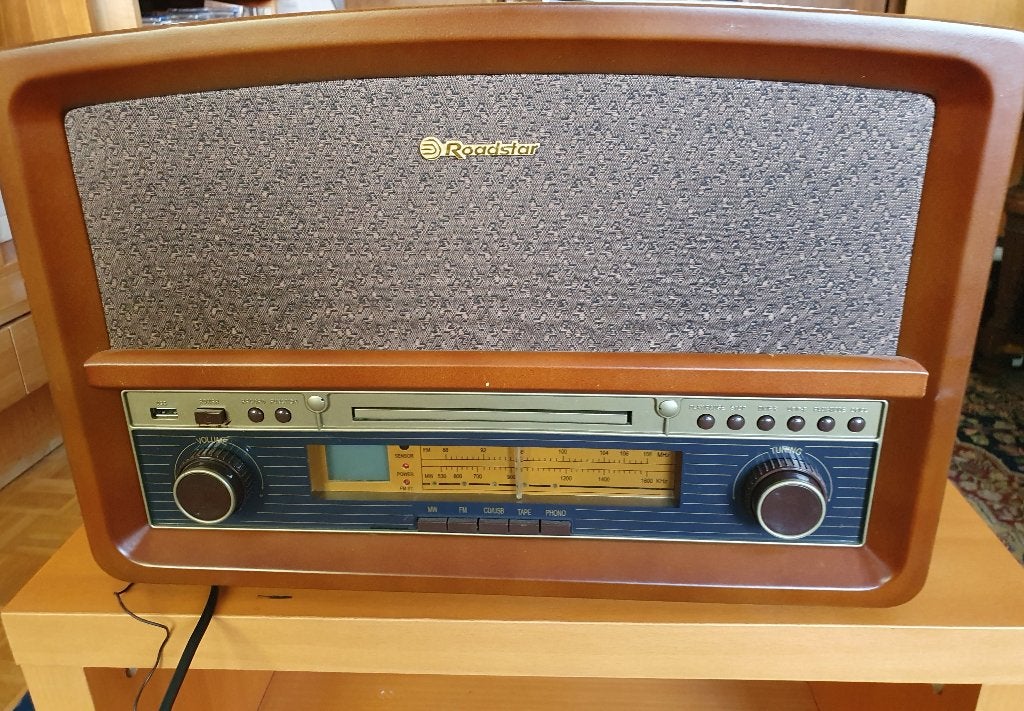 Roadstar HIF-1937TUMPK Retro Hifi-Systeem, Overige merken, Automatisch, Ophalen of Verzenden, Zo goed als nieuw