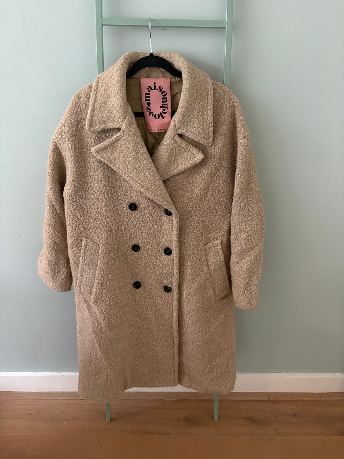 Scotch & Soda teddy jas, maat M, Kleding | Dames, Jassen | Winter, Ophalen of Verzenden, Gedragen, Maat 38/40 (M), Beige