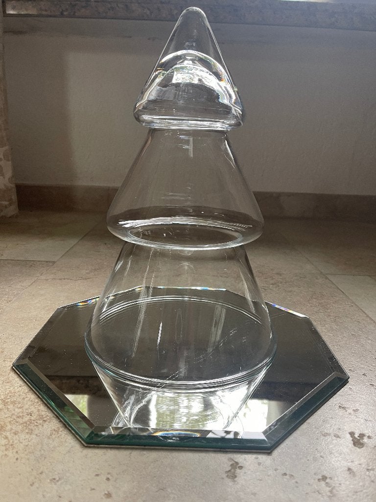 Stolp van Glas "Kerstboom" Nieuw met/zonder Spiegelglas, Ophalen of Verzenden, Nieuw