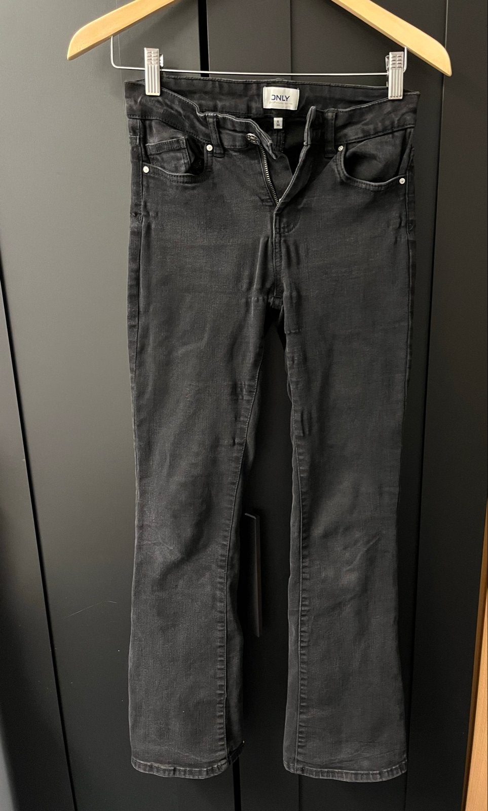 Only zwarte flared jeans maat S, Kleding | Dames, Zwart, Ophalen of Verzenden, Zo goed als nieuw, Maat 36 (S)