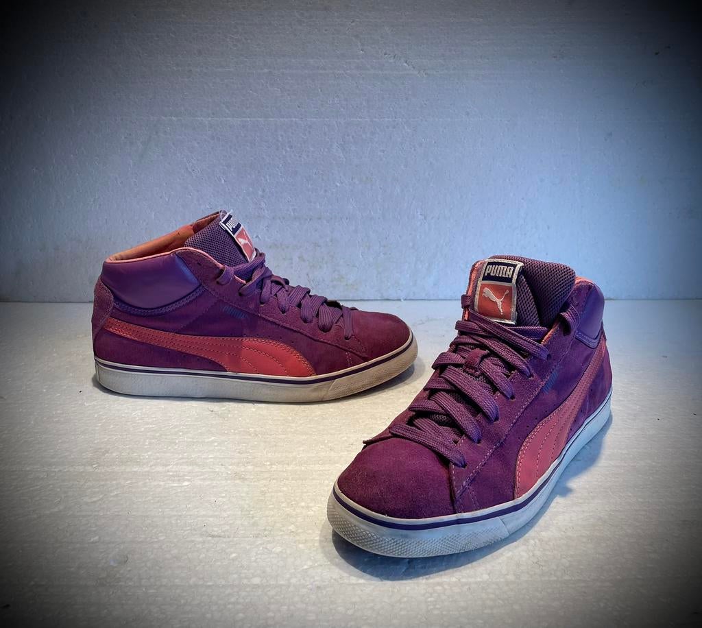 Puma sneakers sport schoenen gympen roze leer 39, Ophalen of Verzenden, Roze, Sneakers of Gympen, Zo goed als nieuw