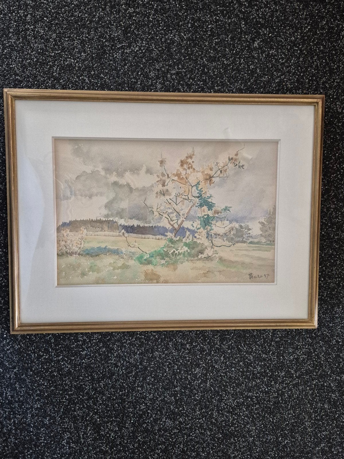 Twee ingelijste aquarellen van landschappen, Ophalen, Realistisch, Landschap, Aquarel